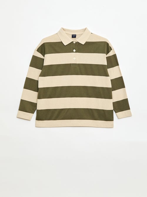 Polo oversize à rayures - Kiabi