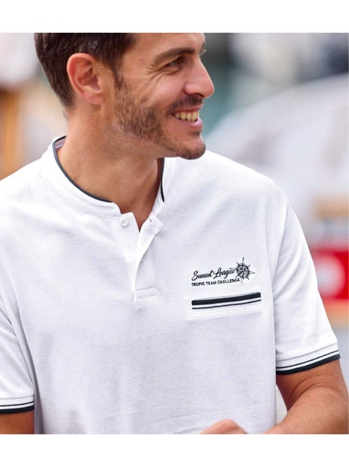Polo Piqué Col Officier - ATLAS FOR MEN - Kiabi Polo Piqué Col Officier - ATLAS FOR MEN - Kiabi