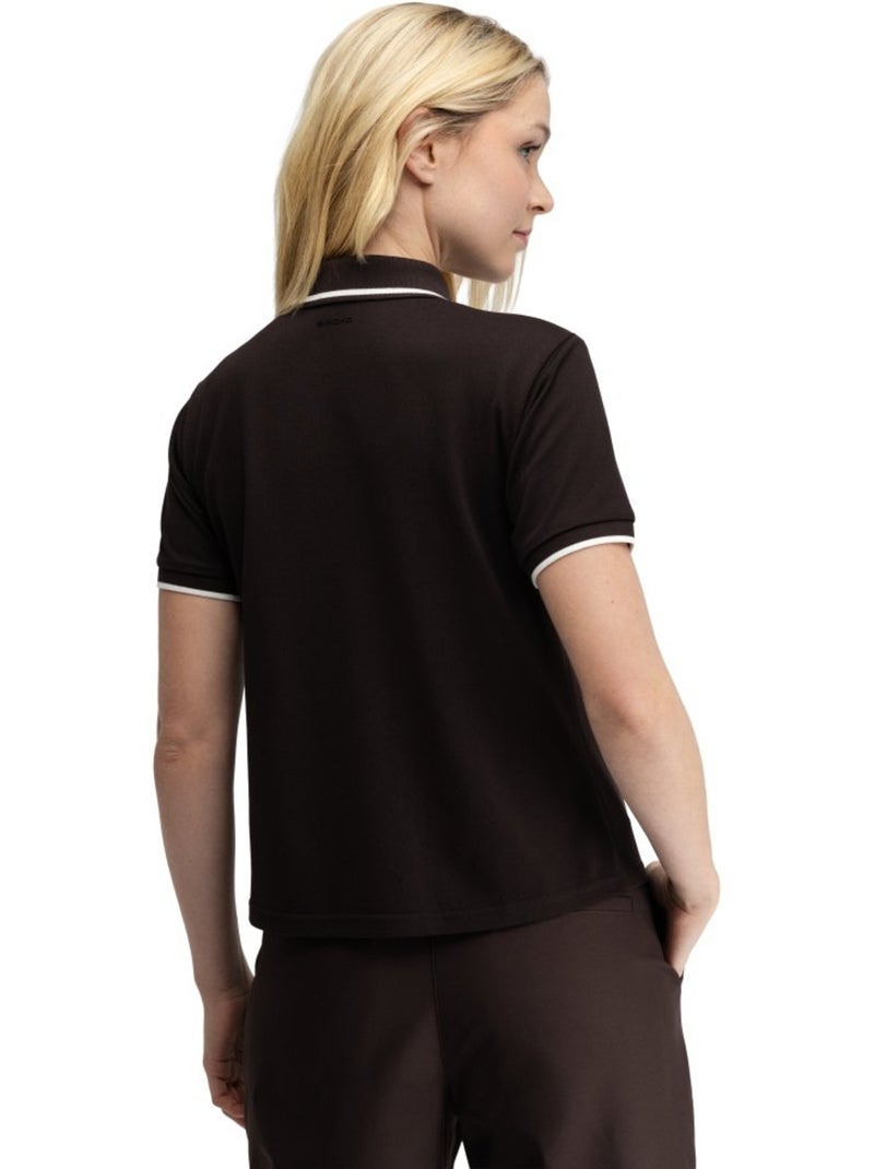 Polo piqué golf femme golf femme valderrama-w dark Marron - Kiabi