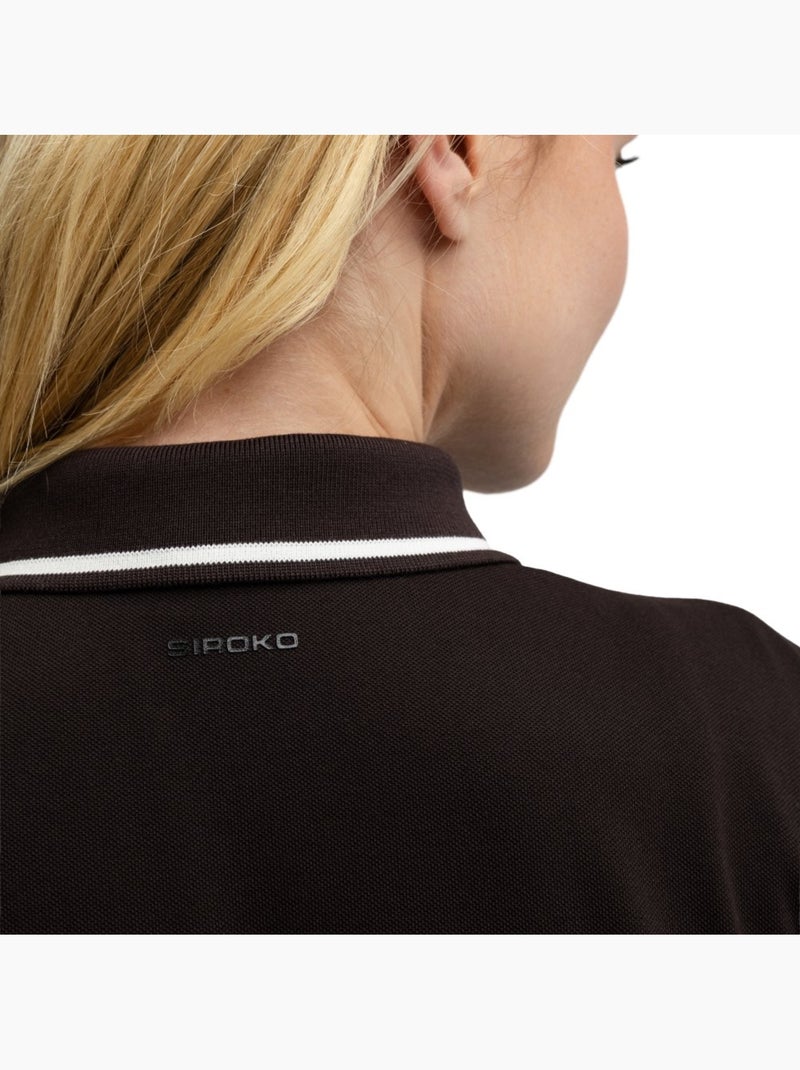 Polo piqué golf femme golf femme valderrama-w dark Marron - Kiabi