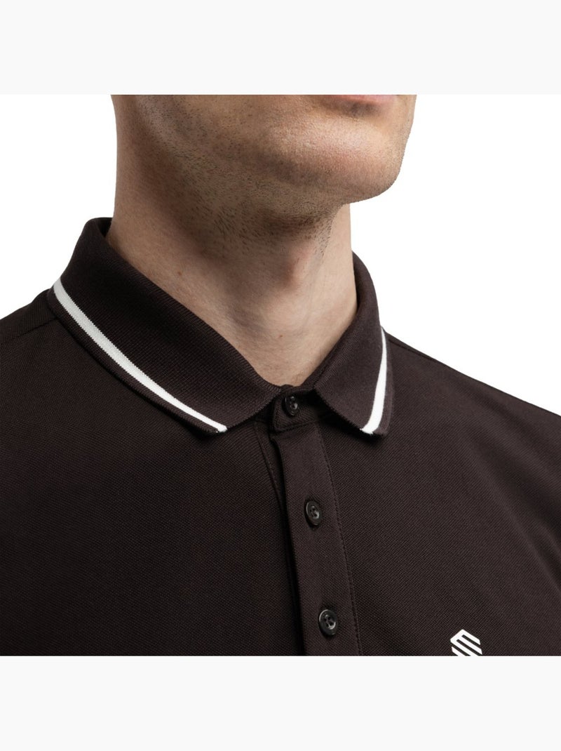 Polo piqué golf homme golf homme pinehurst dark Marron - Kiabi