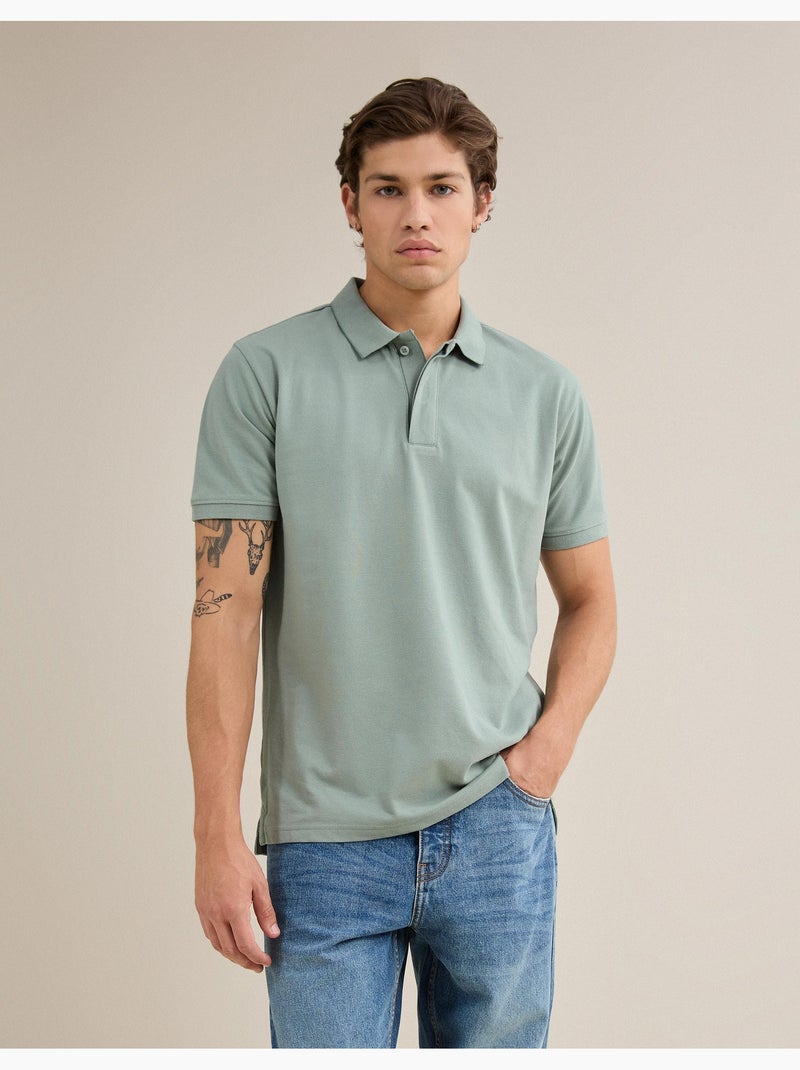 Polo Piquet, MO Fashion Grijs - Kiabi