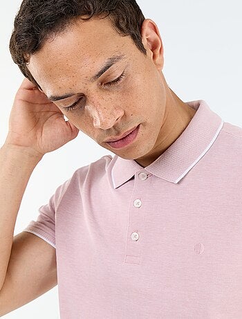 Polo avec broderie sur poitrine