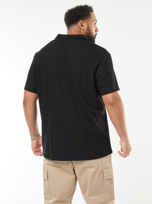 Polo regular en coton uni - Kiabi