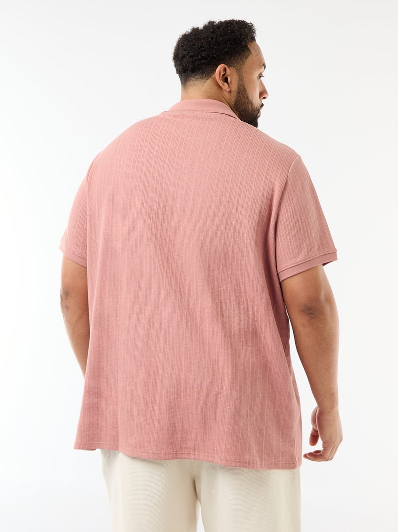 Polo regular fit met korte mouwen Rose - Kiabi