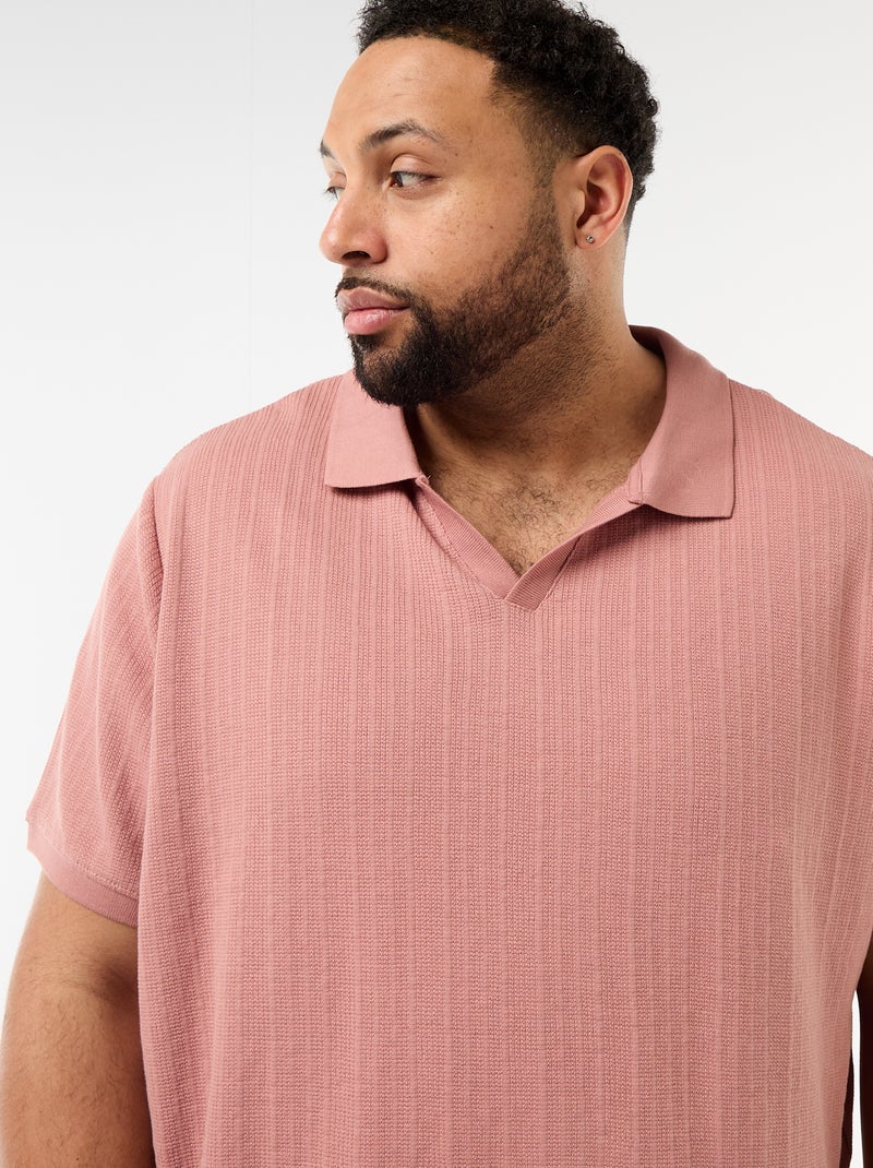Polo regular fit met korte mouwen Rose - Kiabi