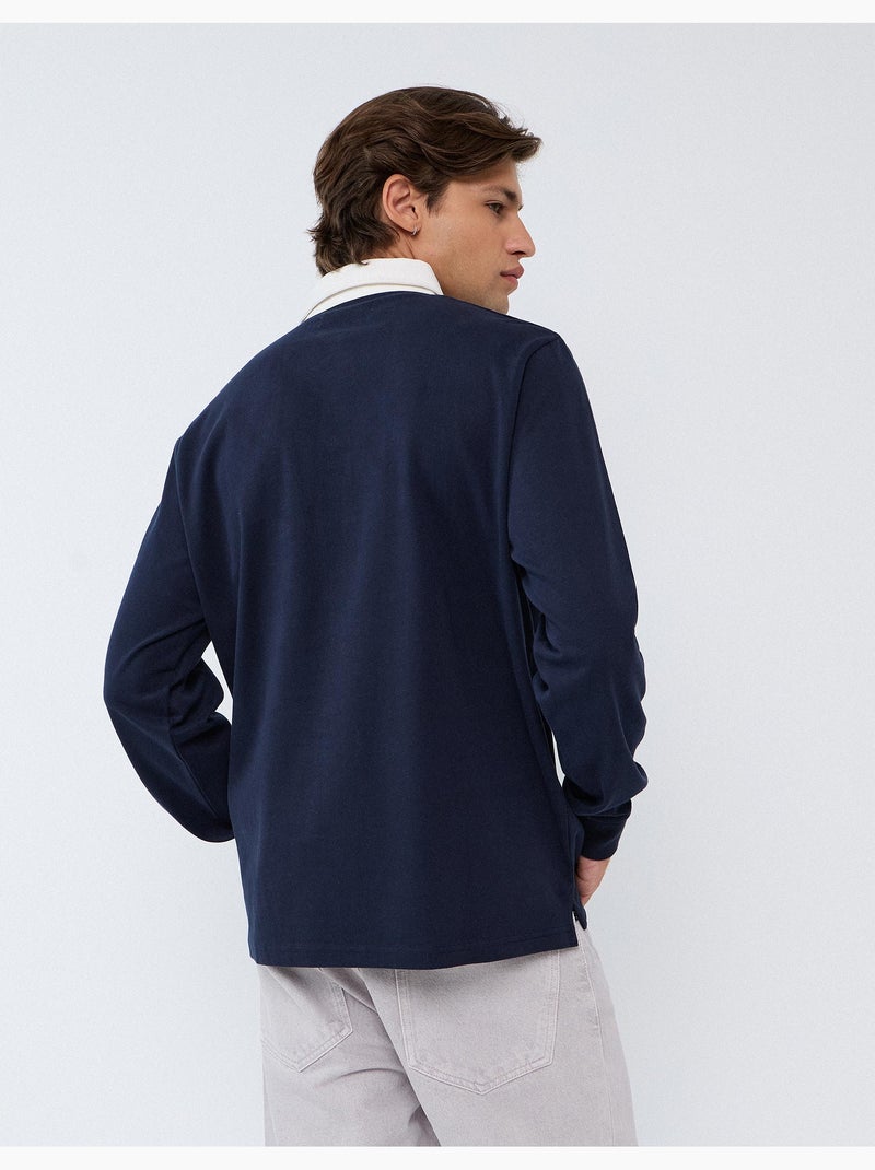 Polo rugby, mo fashion Blauw - Kiabi