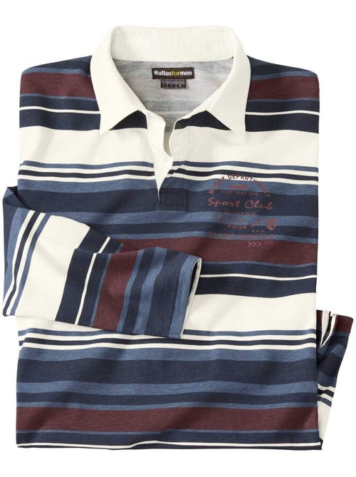 Polo rugby rayé sport club   - atlas for men - Kiabi