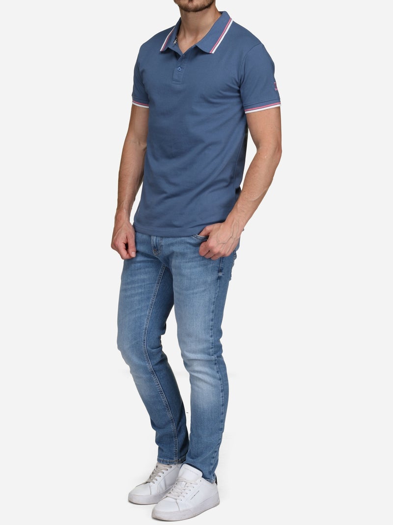 Polo shirt om aan te trekken - Torrente Blauw - Kiabi