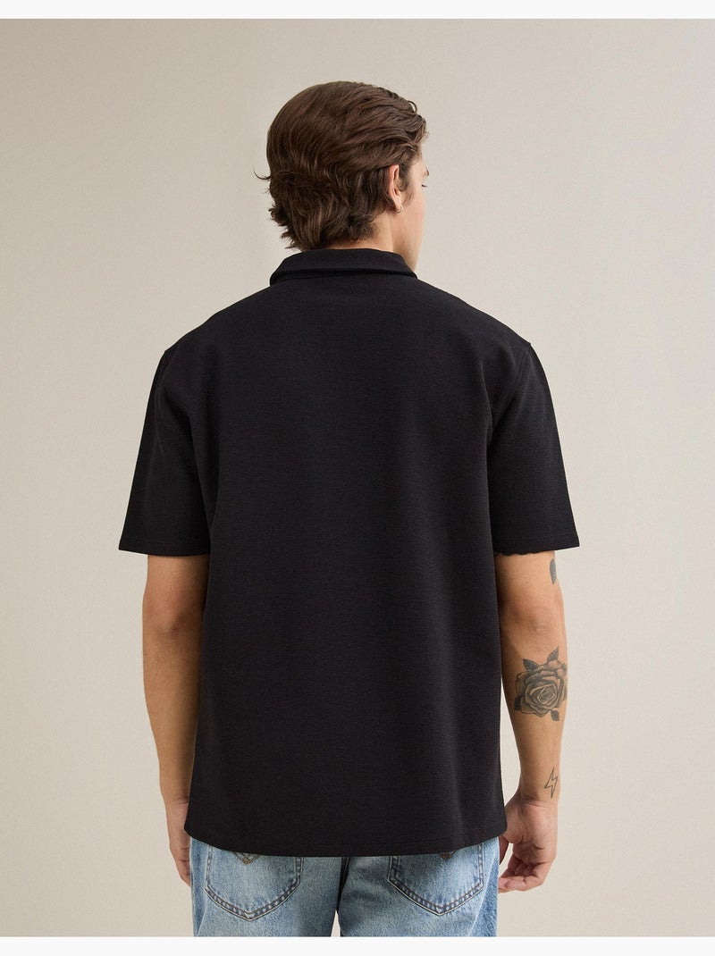 Polo structuré, MO Fashion Noir - Kiabi