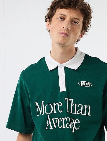 Polo style rugby à manches courtes