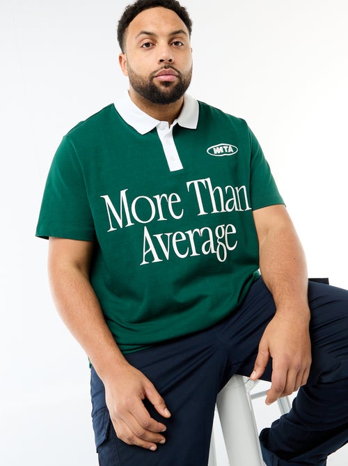 Polo style rugby à manches courtes - Kiabi