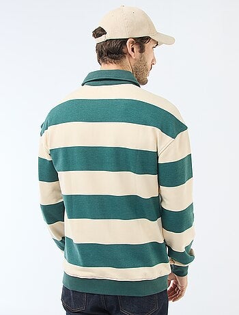 Polo style rugby à manches longues