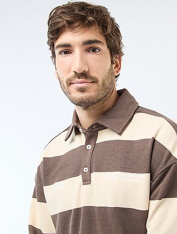 Polo style rugby à manches longues