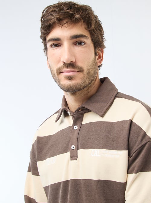 Polo style rugby à manches longues - Kiabi