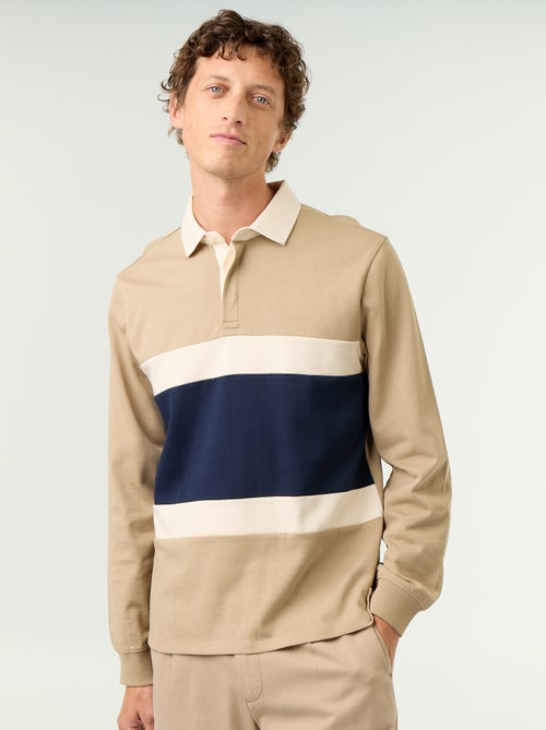 Polo style rugby manches longues - Kiabi Polo style rugby manches longues - Kiabi