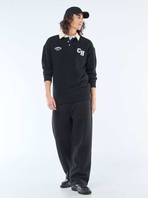 Polo style rugby manches longues - Kiabi