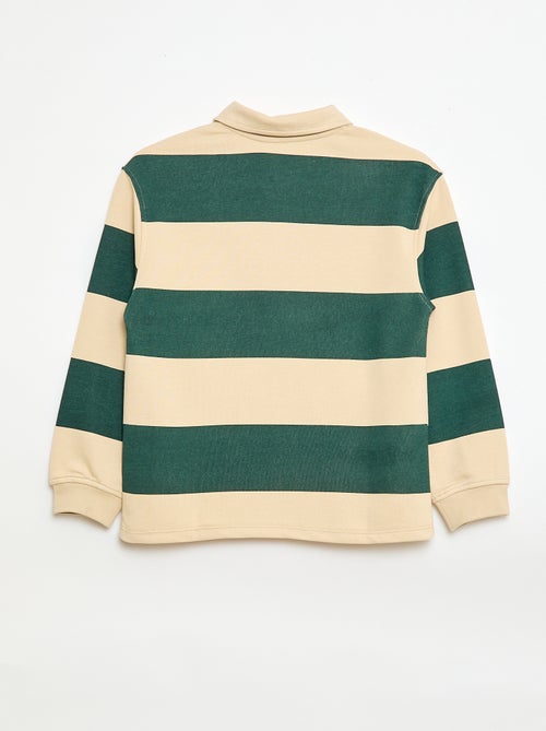 Polo sweater met strepen - Kiabi