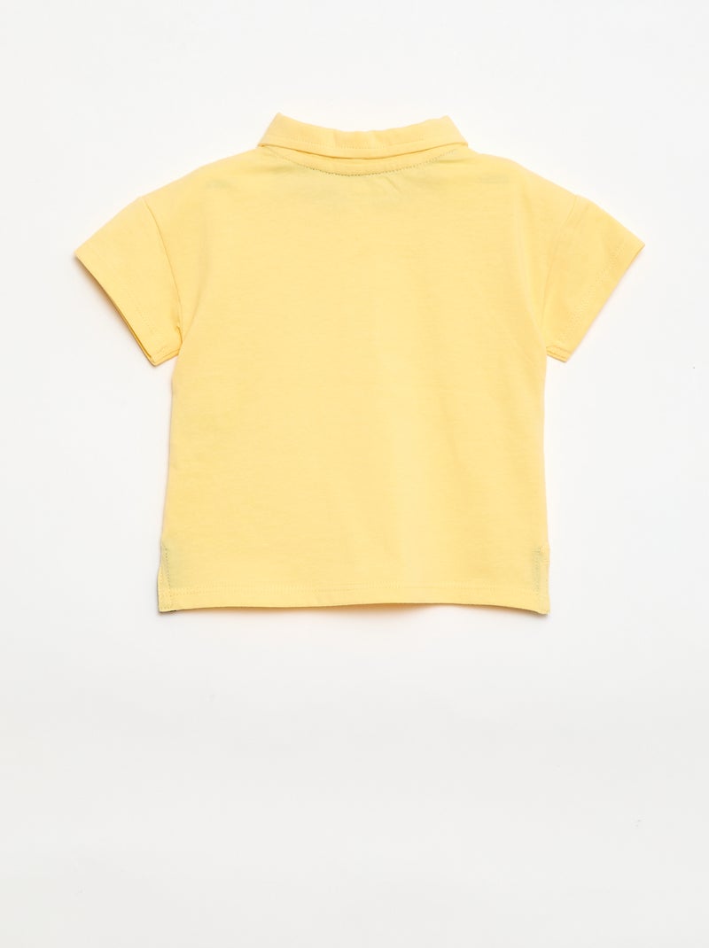 Polo T-shirt met print Geel - Kiabi