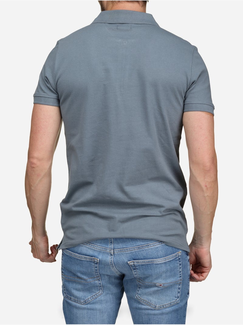 Polo Torrente col zippé Bleu cobalt - Kiabi