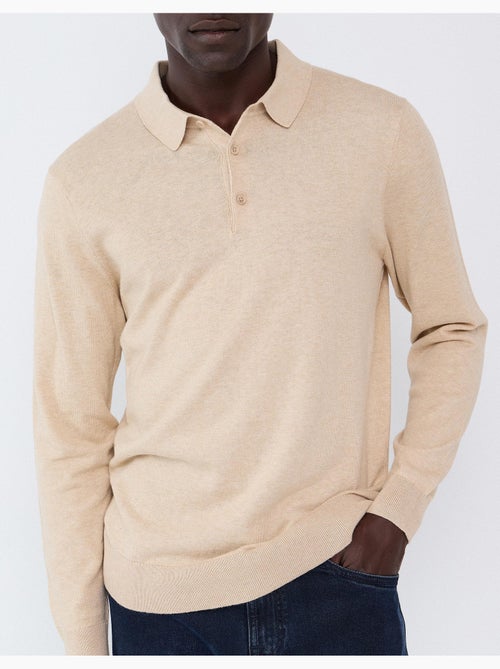 Polo tricoté avec cachemire, mo fashion - Kiabi