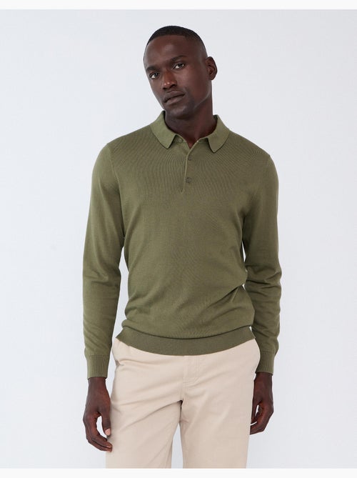 Polo tricoté avec cachemire, mo fashion - Kiabi