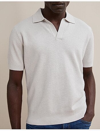 Polo tricoté avec du lin, mo fashion