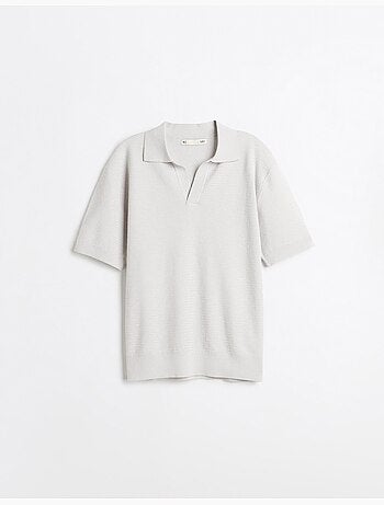 Polo tricoté avec du lin, mo fashion