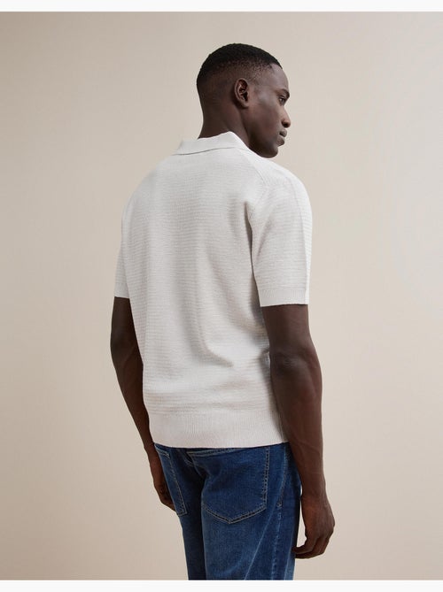 Polo tricoté avec du lin, mo fashion - Kiabi