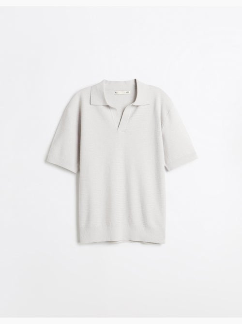 Polo tricoté avec du lin, mo fashion - Kiabi