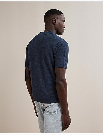 Polo tricoté avec du lin, mo fashion