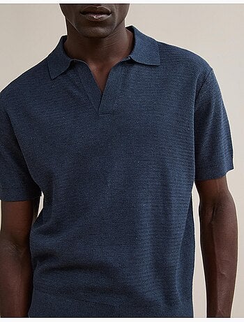Polo tricoté avec du lin, mo fashion