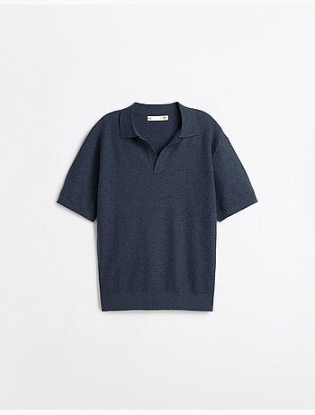 Polo tricoté avec du lin, mo fashion