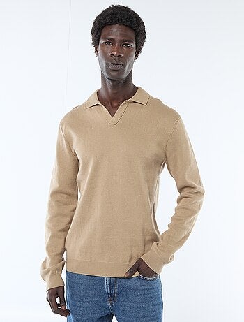 Polo trui van tricot