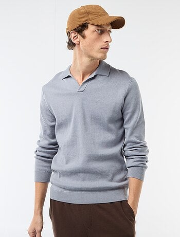 Polo trui van tricot