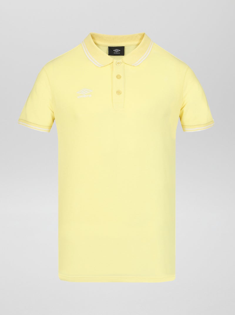 Polo 'Umbro' en maille piquée Jaune - Kiabi
