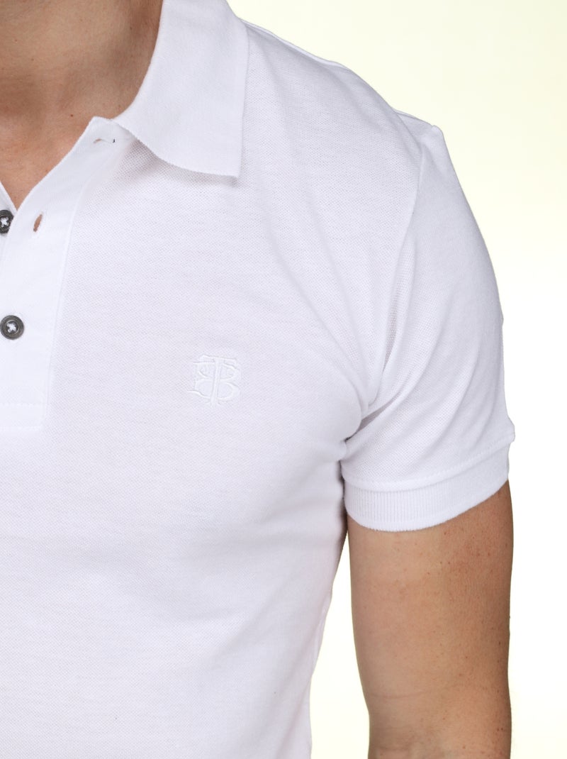Polo uni - Bill Tornade Blanc - Kiabi