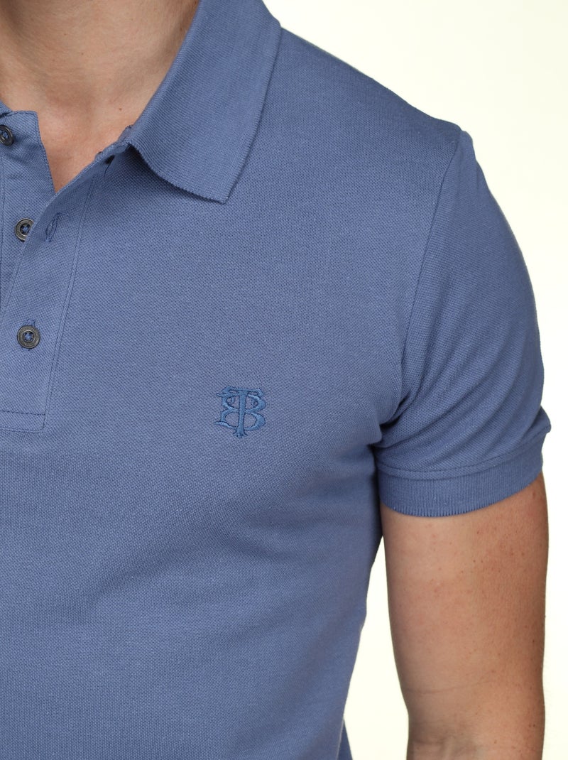 Polo uni - Bill Tornade Bleu - Kiabi