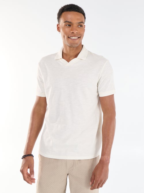 Polo uni à manches courtes pour homme - Kiabi