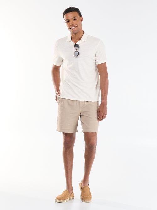 Polo uni à manches courtes pour homme - Kiabi