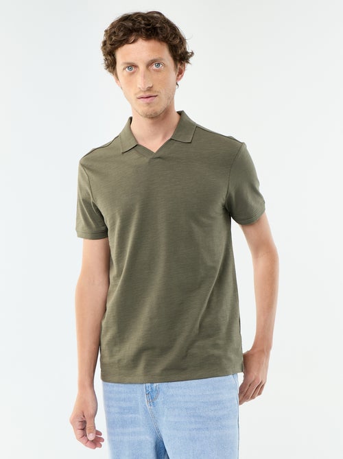 Polo uni à manches courtes pour homme - Kiabi