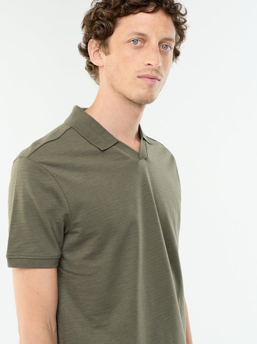Polo uni à manches courtes pour homme - Kiabi
