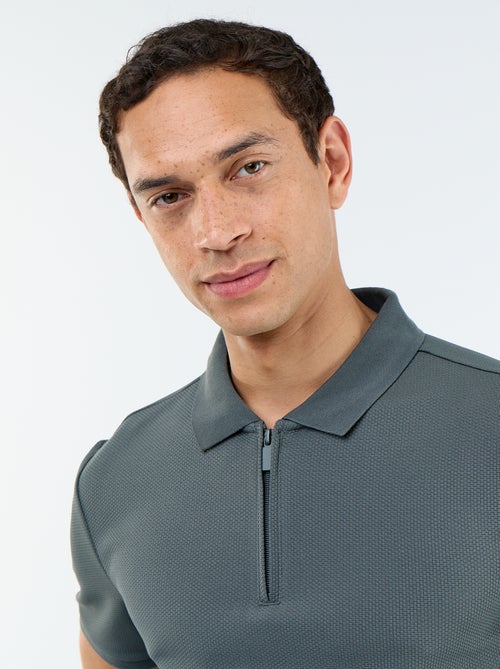 Polo uni à manches courtes pour homme - Kiabi