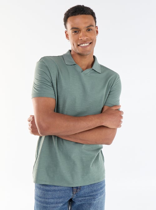 Polo uni à manches courtes pour homme - Kiabi