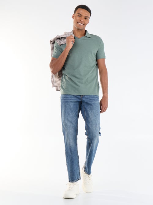 Polo uni à manches courtes pour homme - Kiabi