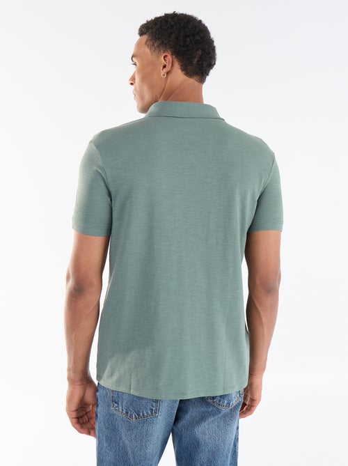 Polo uni à manches courtes pour homme - Kiabi