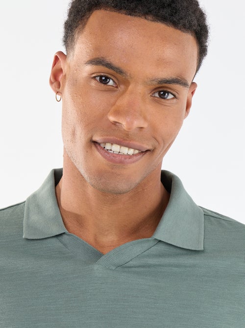 Polo uni à manches courtes pour homme - Kiabi