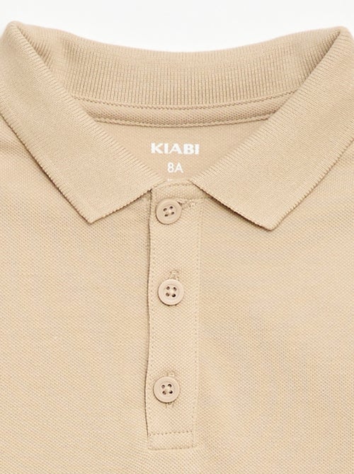 Polo uni en maille piquée - Kiabi