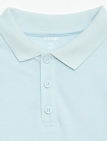 Polo uni en maille piquée