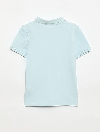 Polo uni en maille piquée